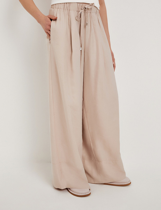 Бежевые женские брюки MASCOTTE 998-6102-2808 | ракурс 3