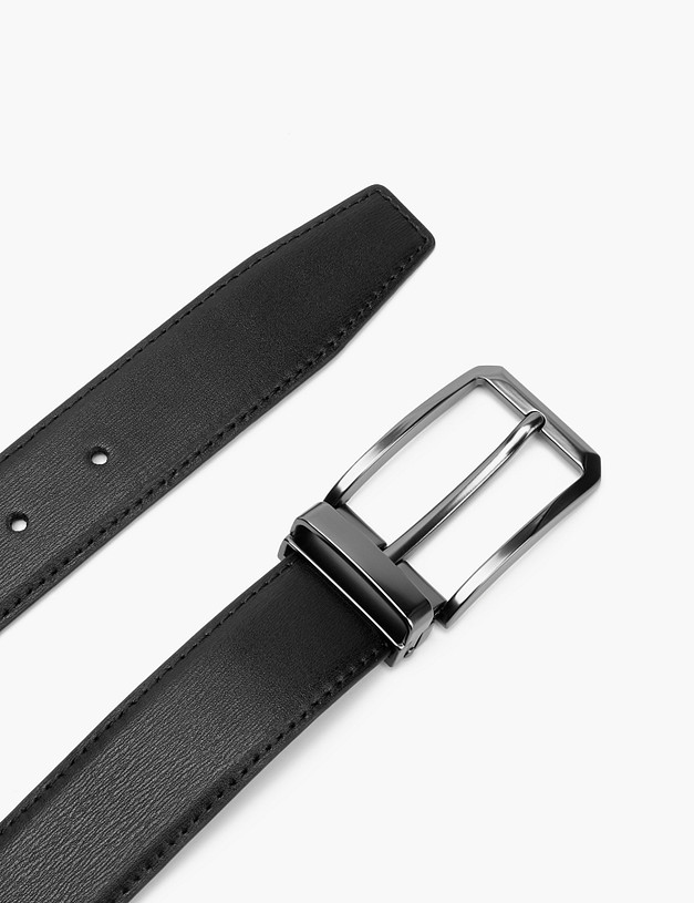 Черный мужской ремень MASCOTTE 727-2107-602 | ракурс 2