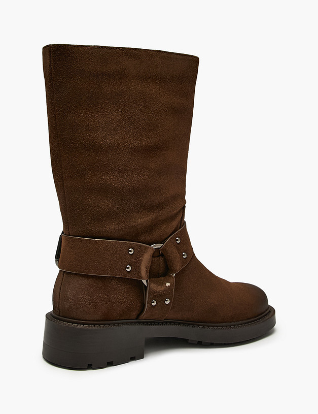 Коричневые женские полусапоги MASCOTTE 15-5283224-2280M | ракурс 3