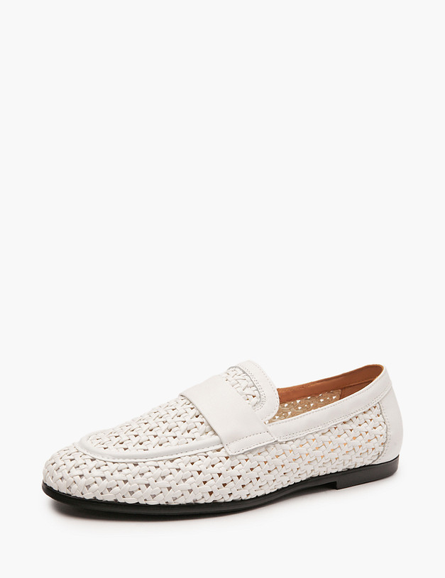 Белые женские лоферы MASCOTTE 58-312194-0601 | ракурс 2 Белые женские лоферы MASCOTTE 58-312194-0601 | ракурс 2