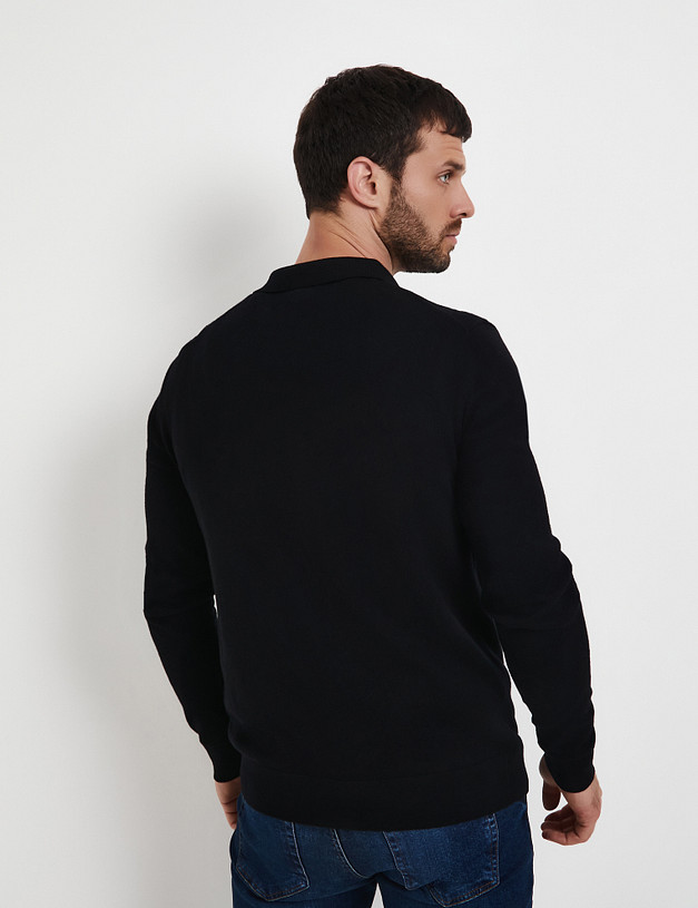 Черный мужской кардиган MASCOTTE 852-5219-7502 | ракурс 6 Черный мужской кардиган MASCOTTE 852-5219-7502 | ракурс 6