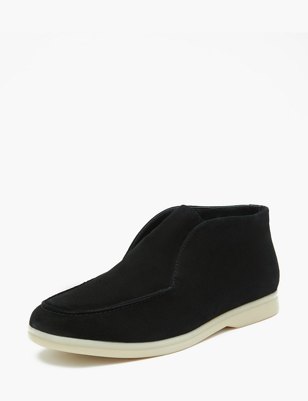 Черные женские ботинки из велюра MASCOTTE 58-2141124-3605M | ракурс 2