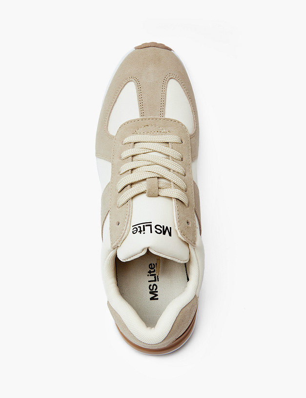 Бежевые мужские кроссовки MASCOTTE 128-324321-0208 | ракурс 6