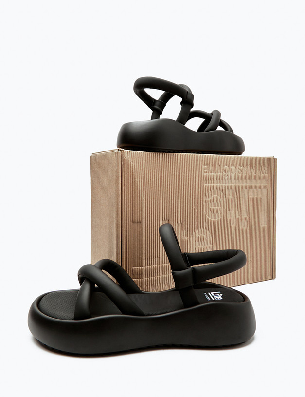 Черные женские сандалии MASCOTTE 234-411661-0602 | ракурс 8