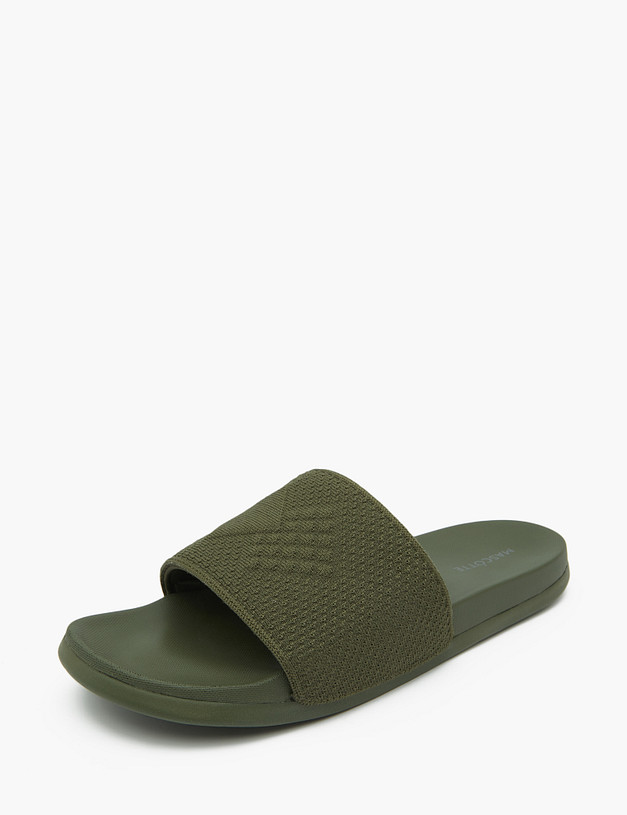 Оливковые мужские сабо MASCOTTE 151-310421-0204 | ракурс 2 Оливковые мужские сабо MASCOTTE 151-310421-0204 | ракурс 2