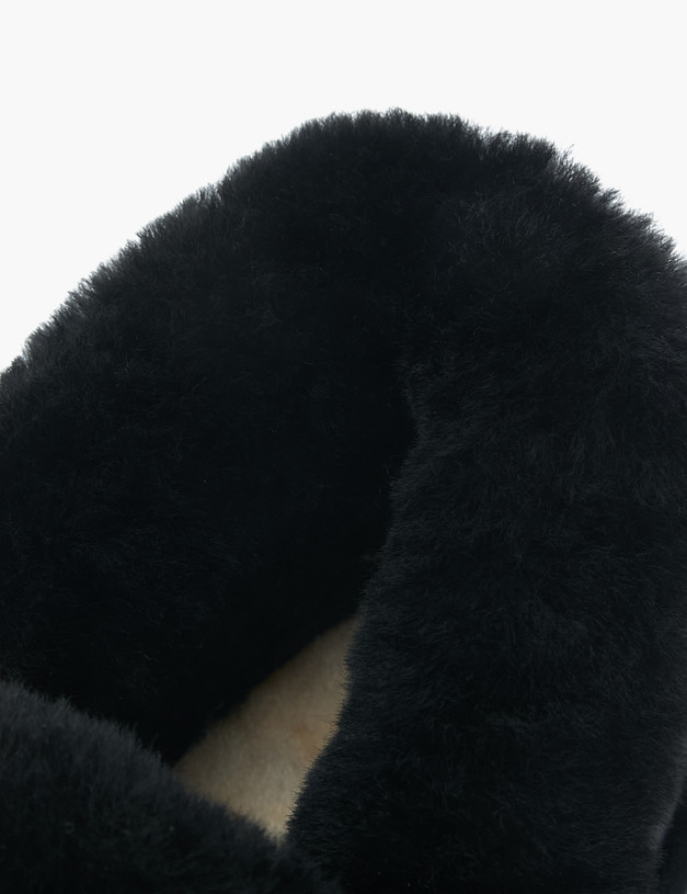 Черные женские угги с цепью MASCOTTE 234-12251339-0102 | ракурс 6