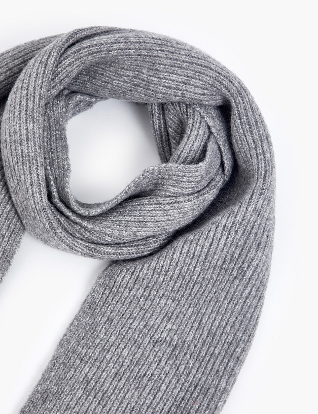 Серый женский шарф MASCOTTE 766-5206-2410 | ракурс 3