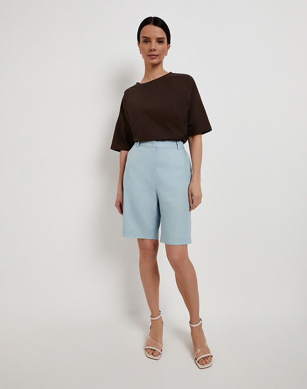 835-6103-2711 Шорты женские голуб, Mascotte