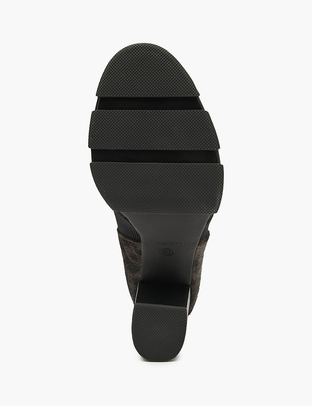 Коричневые женские ботильоны с леопардовым принтом MASCOTTE 126-920224-0109 | ракурс 5