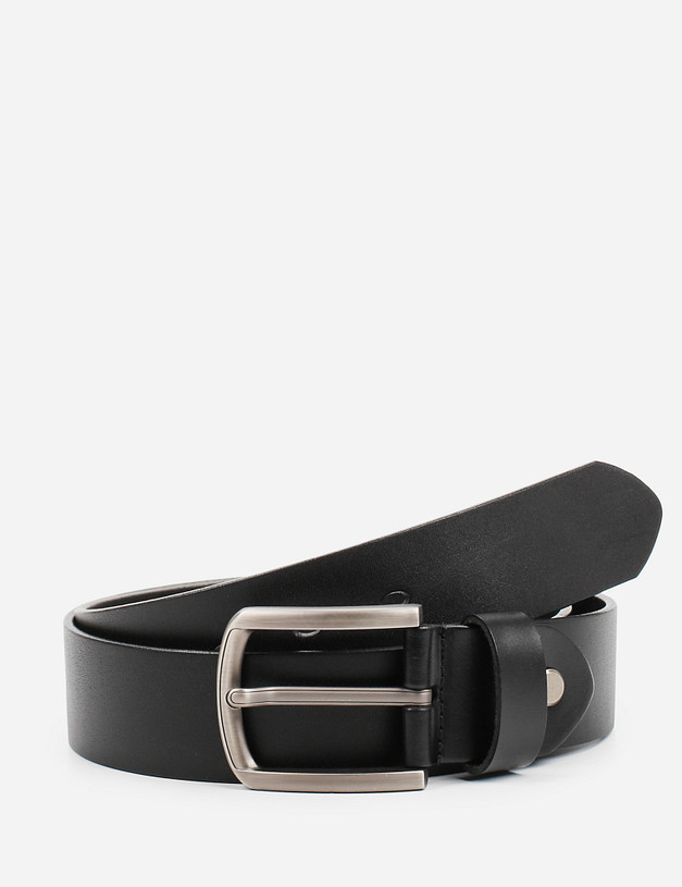 Черный мужской ремень MASCOTTE 703-1108-102 | ракурс 2