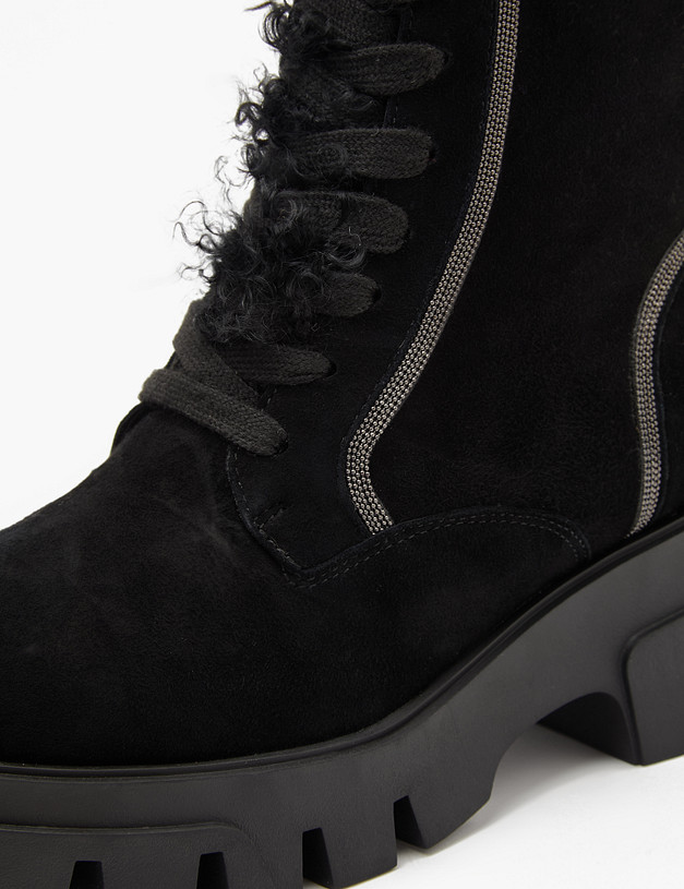 Черные зимние женские ботинки MASCOTTE 15-3204636-3605M | ракурс 7