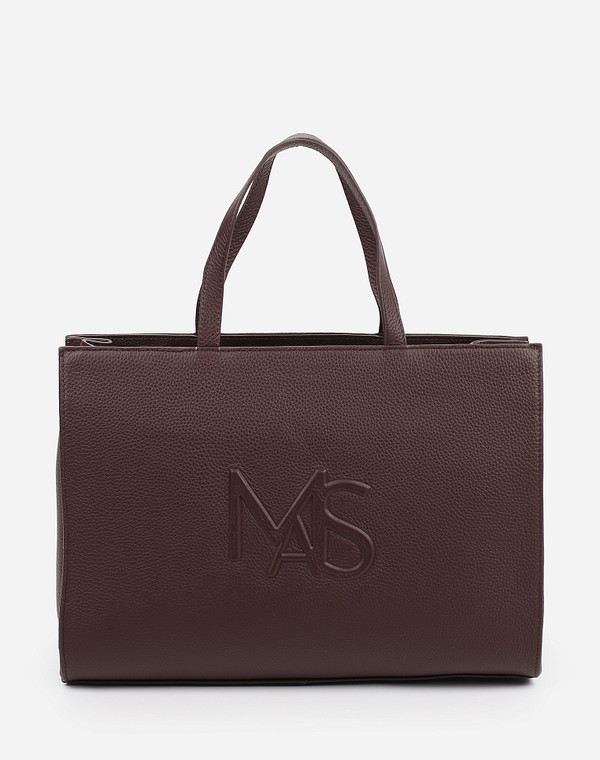 660-1217-105 Сумка женская нат.кожа/текстиль бордо, M, Mascotte