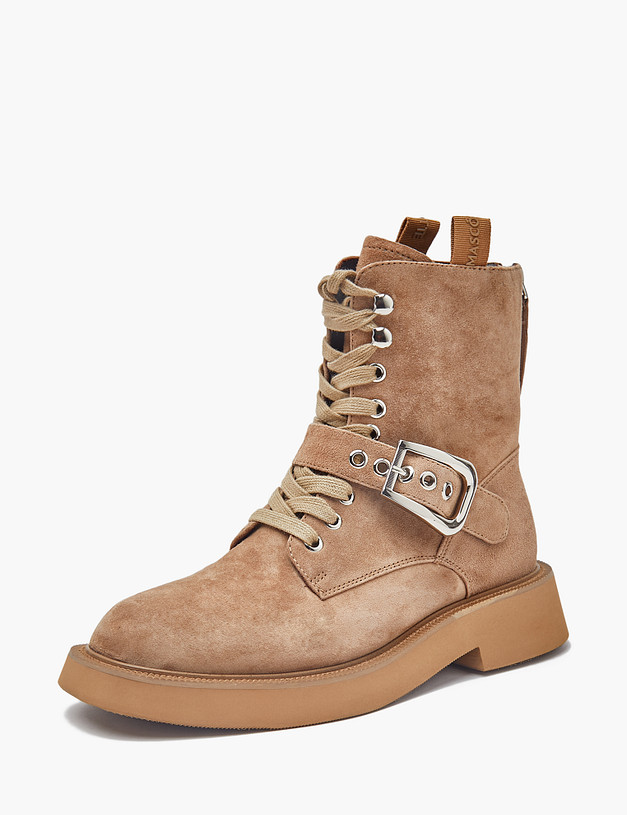 Бежевые женские ботинки MASCOTTE 172-3201221-3671M | ракурс 2 Бежевые женские ботинки MASCOTTE 172-3201221-3671M | ракурс 2