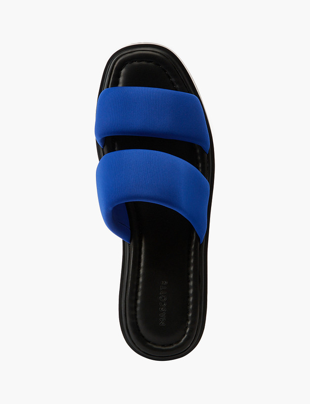 Синие женские сабо на платформе MASCOTTE 233-3183724-2403 | ракурс 4