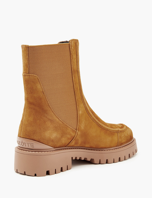 Рыжие велюровые женские челси MASCOTTE 233-3202122-3667M | ракурс 4