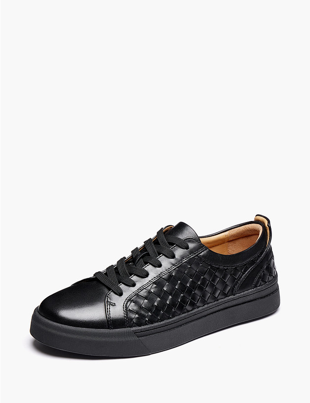 Черные мужские кеды MASCOTTE 22-6130118-0102 | ракурс 2