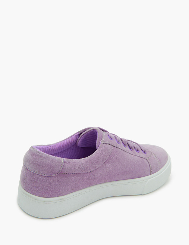 Фиолетовые женские кеды из велюра MASCOTTE 58-3180521-4617M | ракурс 4