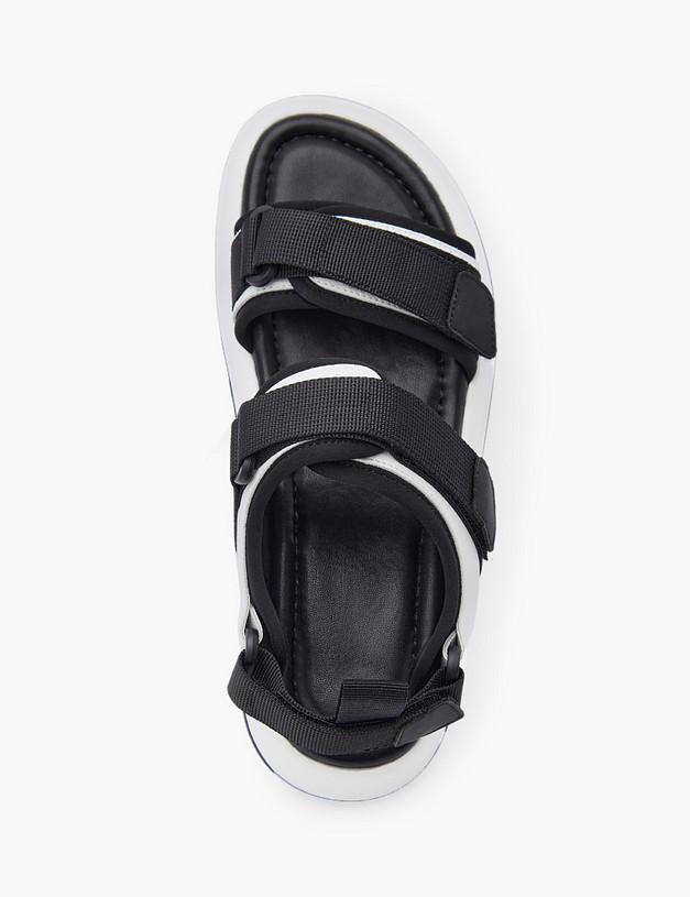 Черно-белые женские сандалии MASCOTTE 106-310521-0601 | ракурс 4