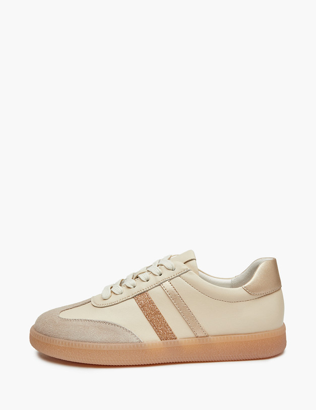 Бежевые женские кеды MASCOTTE 78-510411-0608 | ракурс 1