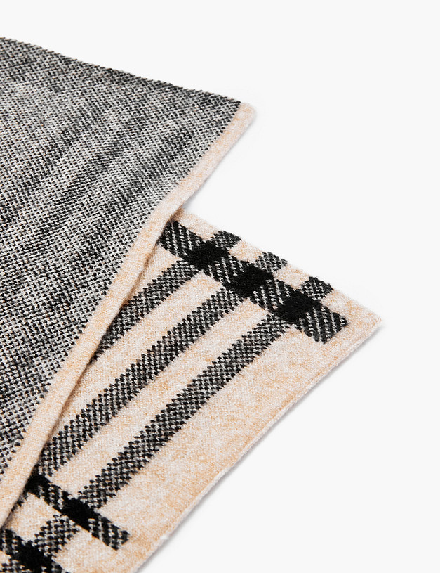 Бежевый мужской шарф MASCOTTE 766-2201-2408 | ракурс 3