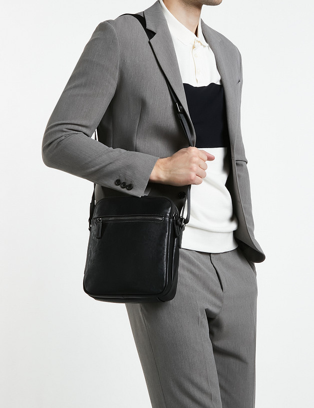 Черная мужская сумка MASCOTTE 604-2150-102 | ракурс 1