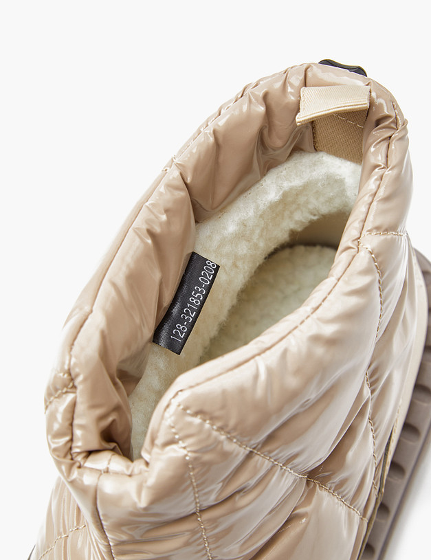 Бежевые женские дутики MASCOTTE 128-321853-0208 | ракурс 6