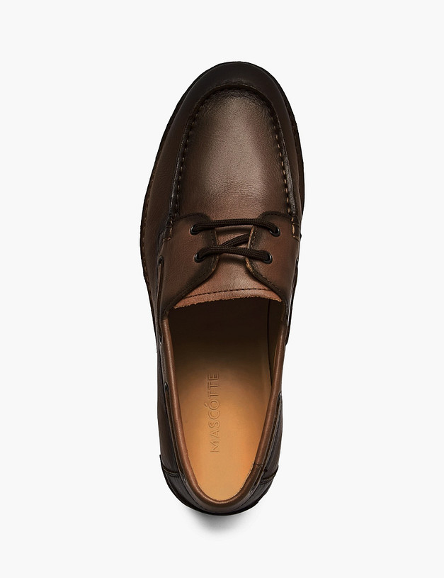 Коричневые мужские топ-сайдеры MASCOTTE 22-6111715-4119M | ракурс 4
