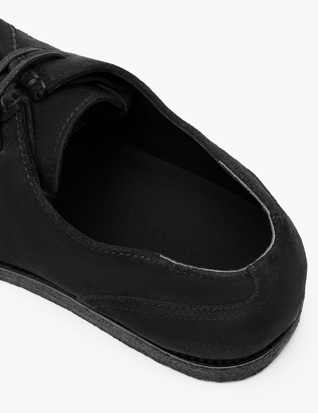 Черные мужские полуботинки из нубука MASCOTTE 128-314911-3320M | ракурс 7