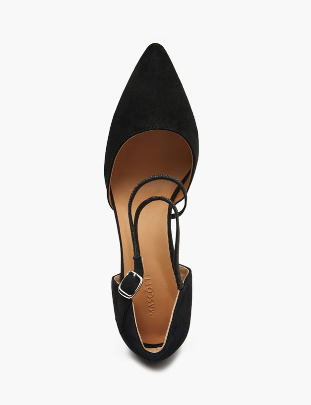 Черные женские туфли с ремешком MASCOTTE 100-510311-0602 | ракурс 4