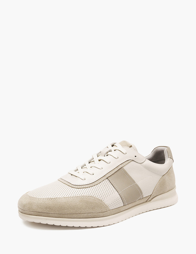 Молочные мужские кеды с перфорацией MASCOTTE 58-5110711-8130M | ракурс 2