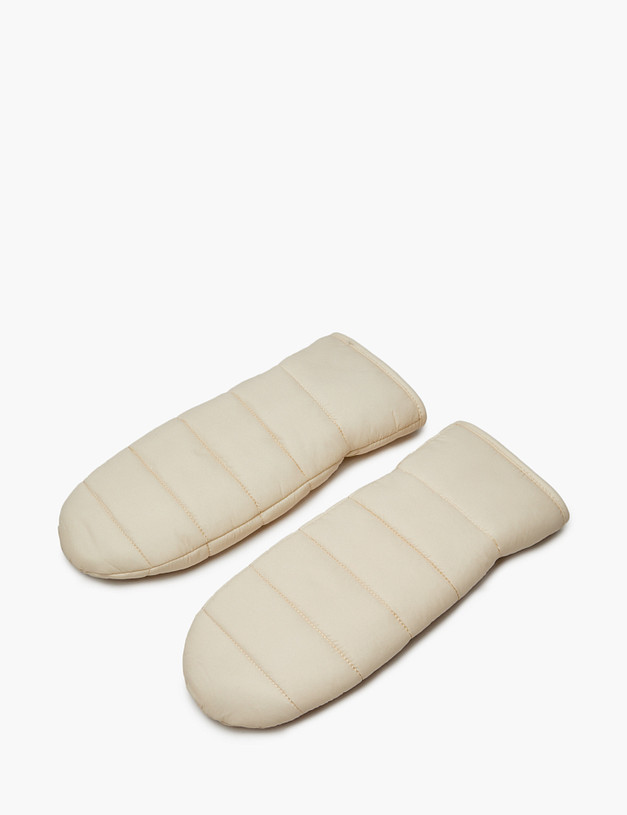 Молочные женские дутые варежки MASCOTTE 709-4230-201 | ракурс 4