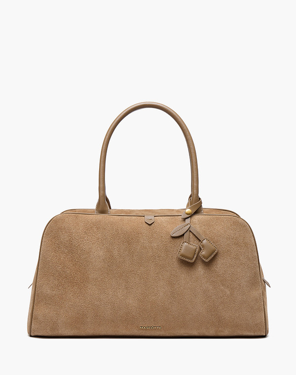 660-5217-02088 Сумка женская велюр-и.кожа/текстиль св.коричн, M, Mascotte