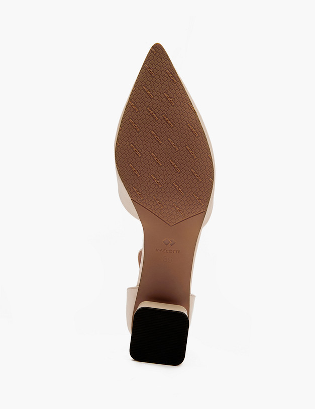 Молочные женские босоножки MASCOTTE 233-412011-0501 | ракурс 5