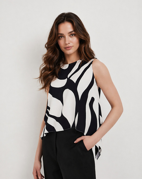 973-6111-2403 Топ женский темн-синий, Mascotte