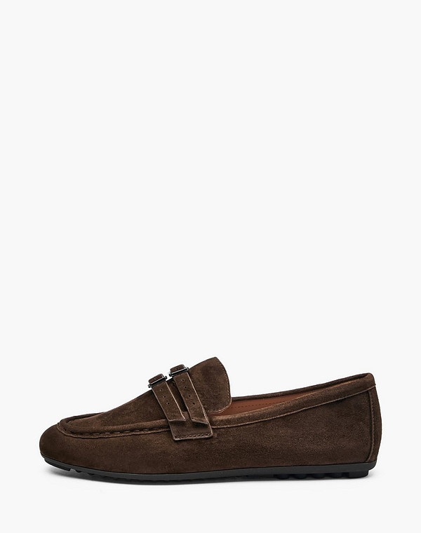 94-520312-4680M Туфли женские велюр/нат.кожа темн-коричн, Mascotte