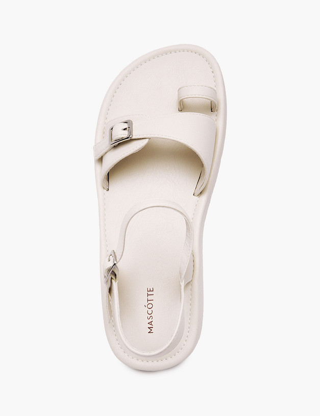 Молочные женские сандалии MASCOTTE 78-511661-0601 | ракурс 4