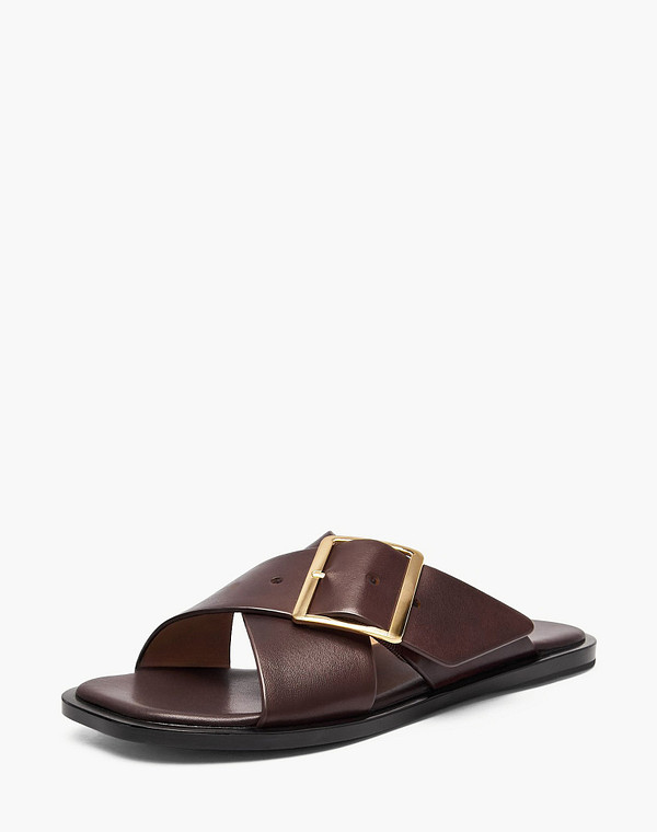 58-612011-0109 Туфли летние женские нат.кожа/нат.кожа корич, Mascotte