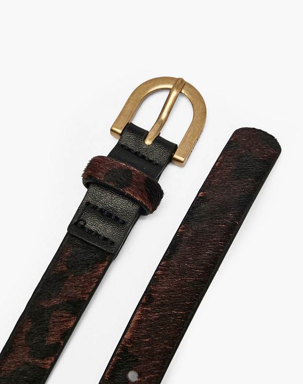 701-6109-0809 Ремень жен. нат.кожа/нат.кожа темн-коричн, Mascotte