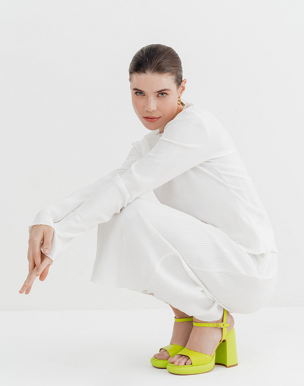 233-4123711-6547M Туфли летние женские нат.кожа/нат.кожа зелен, Mascotte