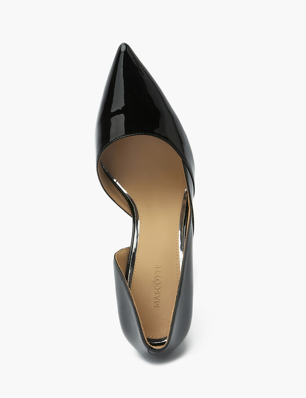 Черные лакированные женские туфли MASCOTTE 172-3183813-3701M | ракурс 5