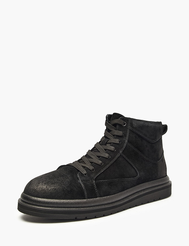 Черные мужские зимние ботинки MASCOTTE 22-520731-3205M | ракурс 2