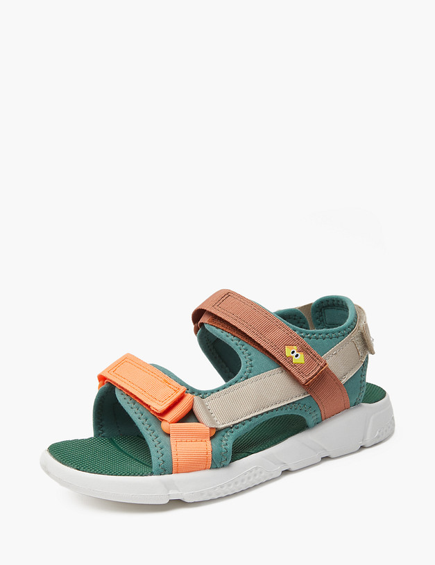 Зеленые детские сандалии MASCOTTE 151-410721-0204 | ракурс 3