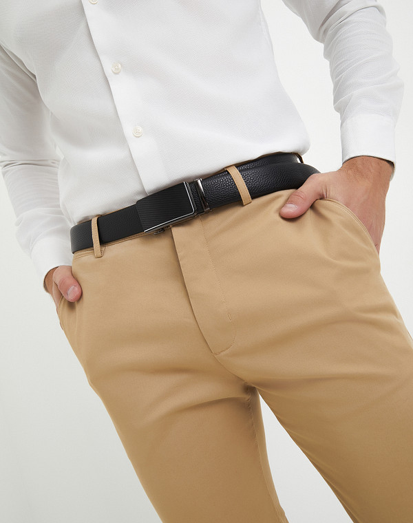 727-3209-102 Ремень муж. нат.кожа/нат.кожа черн, Mascotte