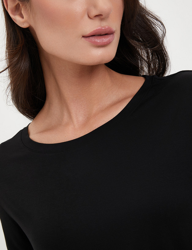 Черная женская футболка MASCOTTE 852-4102-7602 | ракурс 2