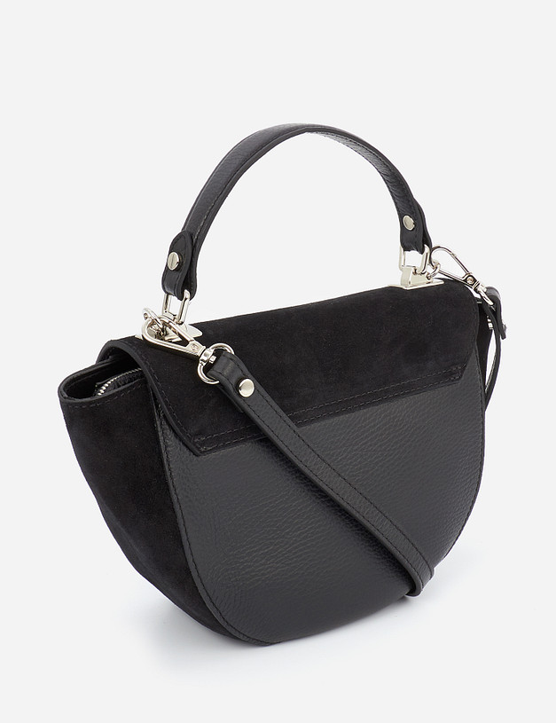 Черная женская сумка MASCOTTE 697-1218-102 | ракурс 3 Черная женская сумка MASCOTTE 697-1218-102 | ракурс 3