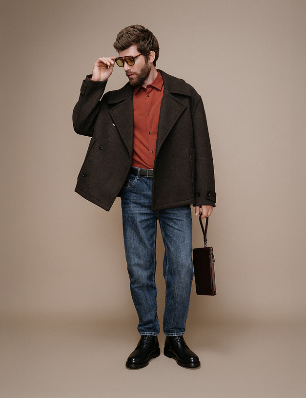 Черные мужские зимние ботинки MASCOTTE 175-526632-0102 | ракурс 1