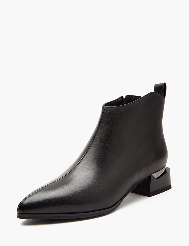 Черные женские ботильоны из кожи MASCOTTE 233-410320-3100M | ракурс 2