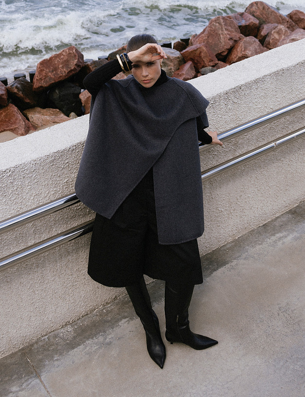 Черные женские сапоги MASCOTTE 126-526622-3100M | ракурс 1