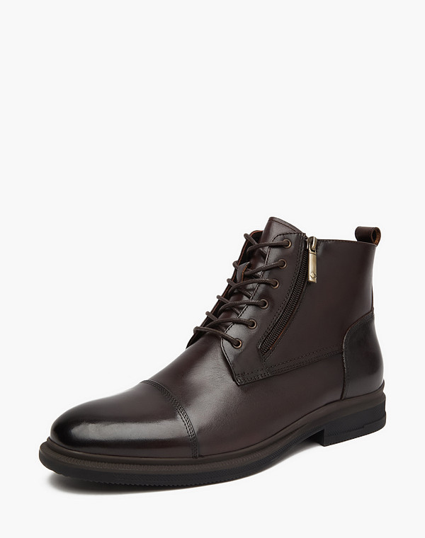 58-322525-0109 Ботинки мужские нат.кожа/ворсин-нат.кожа корич, Mascotte