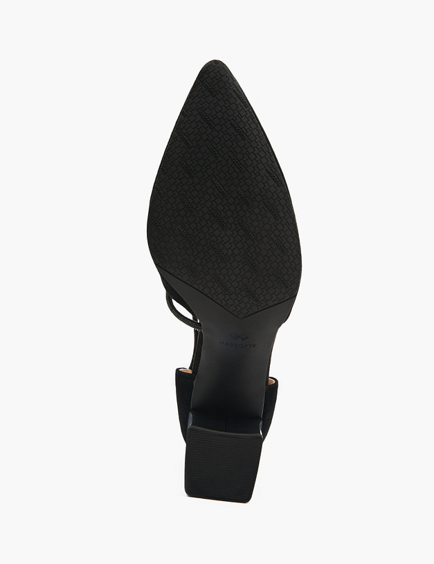 Черные женские туфли с ремешком MASCOTTE 100-510311-0602 | ракурс 5